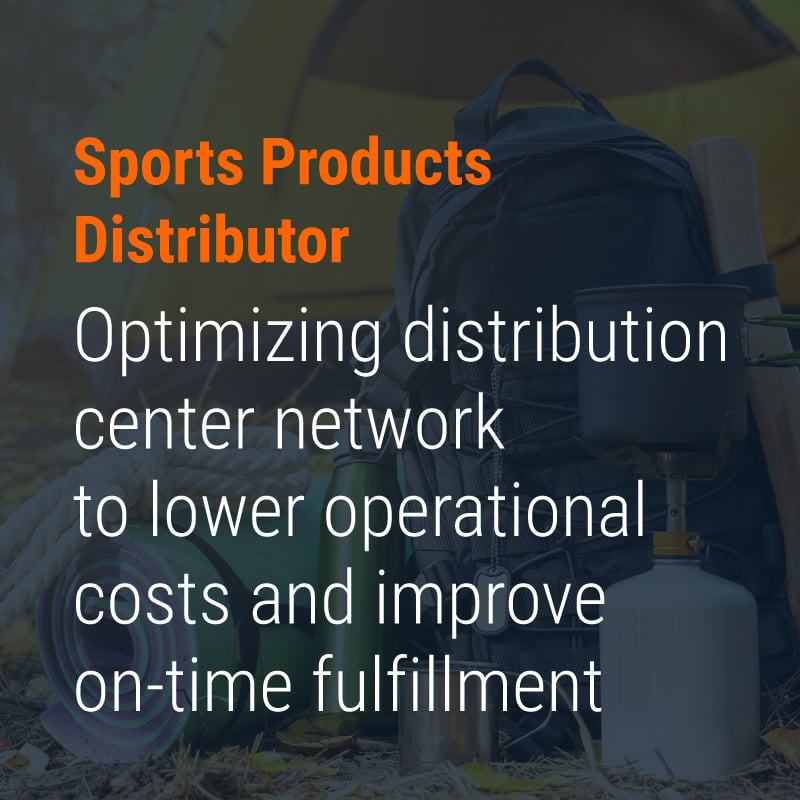 Optimizing distribution center network to lower operational costs